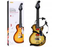 Elektromos Rock Gitár gyermekeknek fa színben